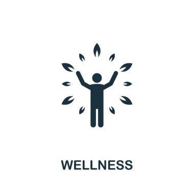 Sağlık ikonu. Yaşam becerileri koleksiyonundan basit bir element. Şablonlar, bilgi grafikleri ve daha fazlası için doldurulmuş Wellness simgesi