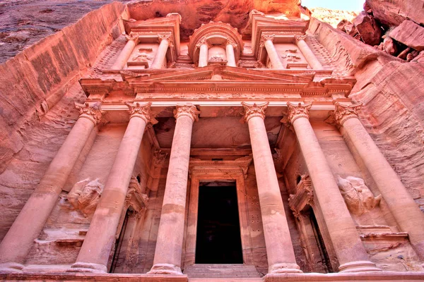 Petra Antik Kenti Jordan Hazine Khazneh — Stok fotoğraf