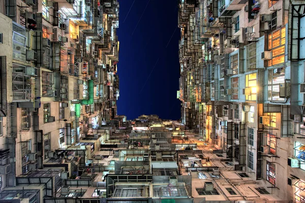 Stary Dom Kolorowy Hong Kongu — Zdjęcie stockowe