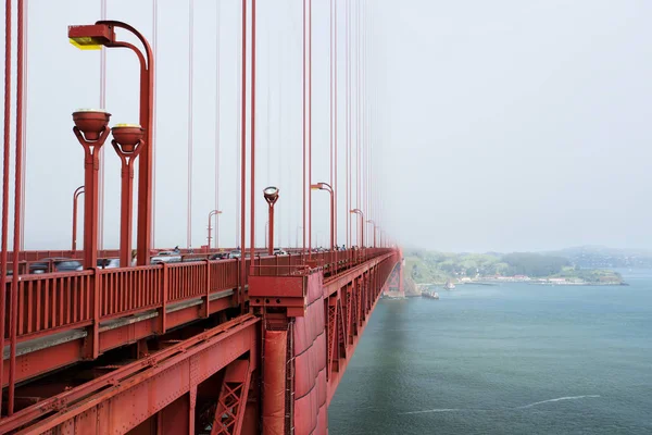 Мост Золотые Ворота Утреннем Тумане Сан Франциско — стоковое фото