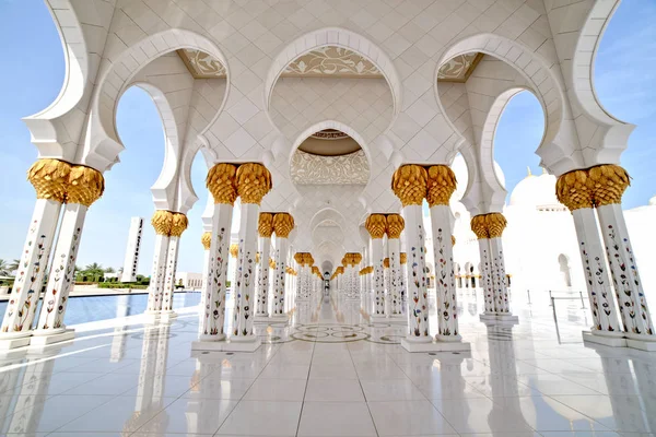 Sheikh Zayed Grand Moskee Abu Dhabi Interieur — Stockfoto