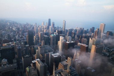 Chicago güzel havadan görünümü