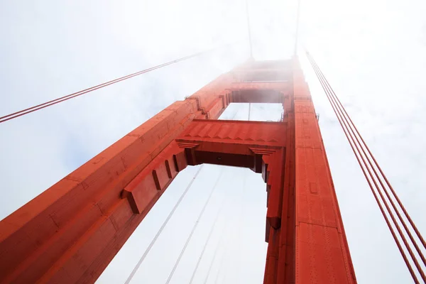 Golden Gate Bridge Dans Brouillard Matin San Francisco — Photo