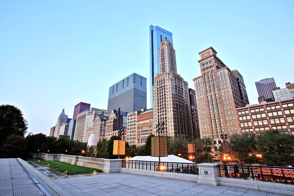 Chicago Oferuje Widok Park Tysiąclecia — Zdjęcie stockowe