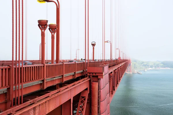 Golden Gate Bridge Dans Brouillard Matin San Francisco — Photo
