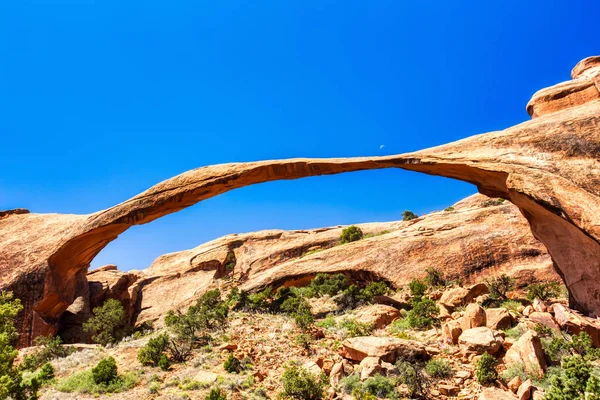 Il Landscape Arch in Arches National Park, Utah, Stati Uniti — Foto Stock