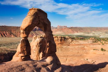 Hassas Arch Arches National Park, gündoğumu, Utah, ABD