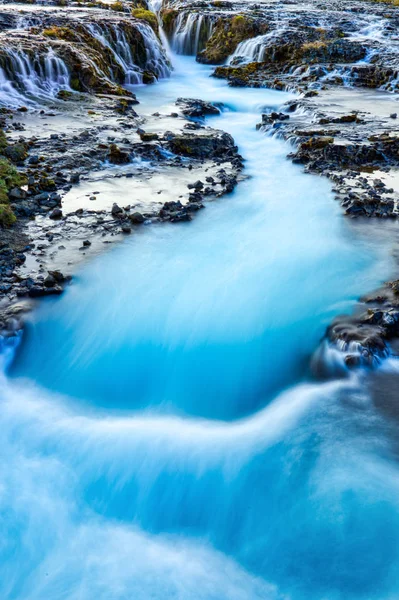Wild Bruarfoss Waterfall in Iceland — Stock Photo, Image