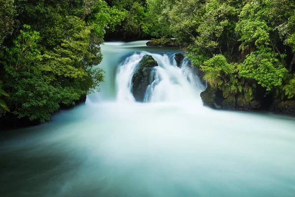 Mooie groene Tutea Falls, Nieuw-Zeeland — Stockfoto