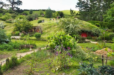 Shire'daki Hobbit Evi, Hobbiton Film Seti, Yeni Zelanda