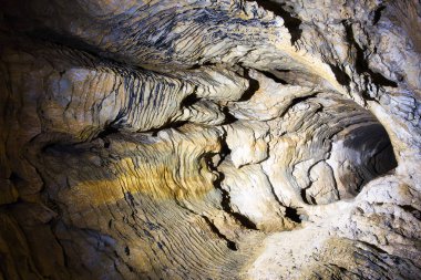 Ruakuri Mağarasında dikitler ve sarkıtlar, Waitomo, Yeni Zealan