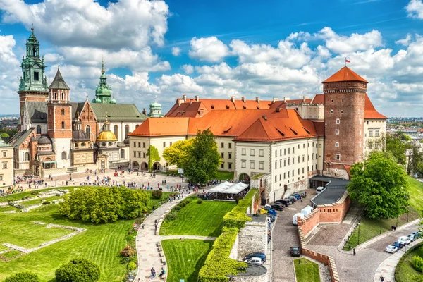 Castelo de Wawel durante o dia, Cracóvia — Fotografia de Stock