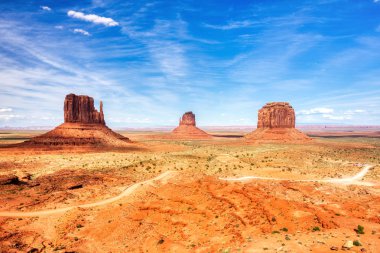 Monument Valley Arizona ve Utah, Amerika S arasındaki sınırda
