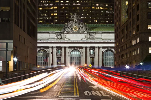 Na Pershing Square o zmierzchu, Nowego Jorku: Grand Central — Zdjęcie stockowe