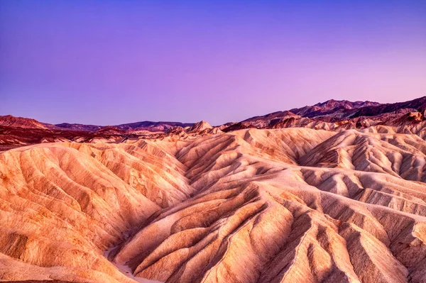 Blick Auf Die Badlands Vom Zabriskie Point Death Valley Nationalpark — Stockfoto