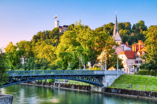 Місто Любляна Під Час Сонячного Дня Словенія — стокове фото