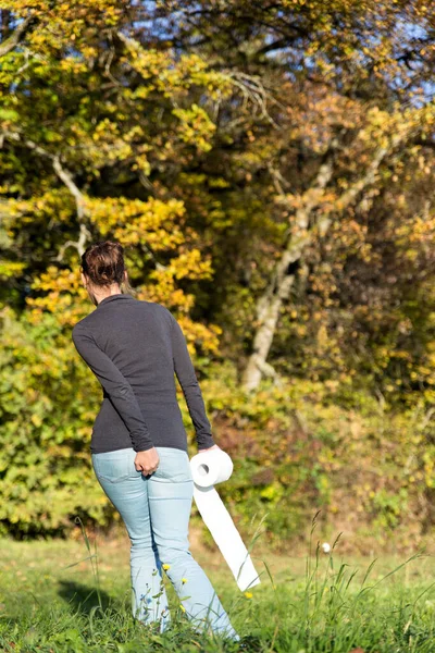 Young Woman Suffering Diarrhea — Stock Photo, Image