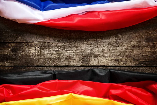 Deutschland Und Frankreich Flagge Konzeptallianz Europa Und Wirtschaft — Stockfoto