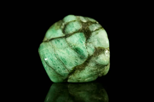 Verde Naturale Smeraldo Minerale Gioielli Pietre Preziose Pietra Curativa — Foto Stock