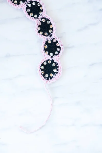 Pink Black Bracelet — Stock Photo, Image