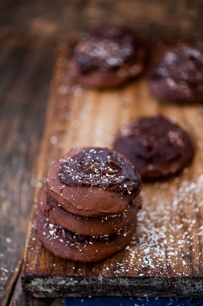 焼きたてのチョコレート クッキー クリスマス — ストック写真