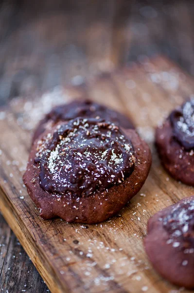 Biscoitos Chocolate Fresco Para Natal — Fotografia de Stock