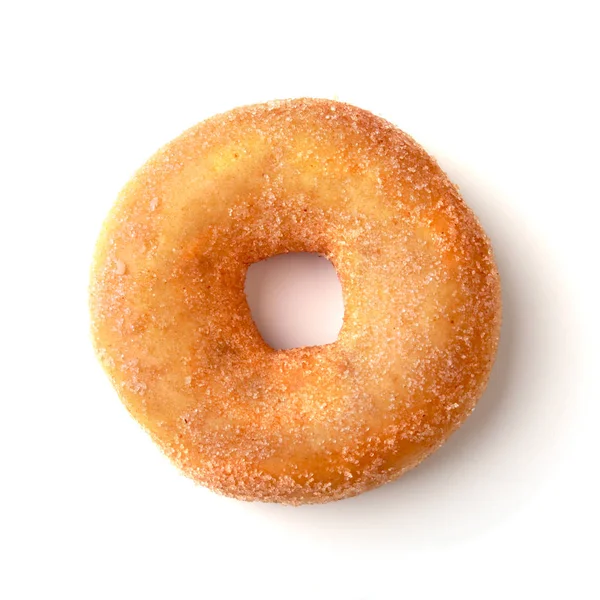 Assorted delicious homemade doughnuts in the glaze, colorful sprinkles and nuts isolated on white background. — Stock Photo, Image