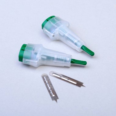 kazıyıcı için kan sonda al. Seçici odak.