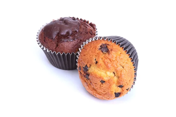 Assorti Met Heerlijke Huisgemaakte Muffin Cupcake Met Rozijnen Noten Chocolade — Stockfoto