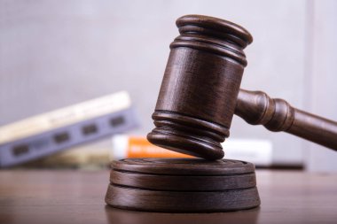 Yargıç Gavel Bir Adalet Kavramı Olarak.