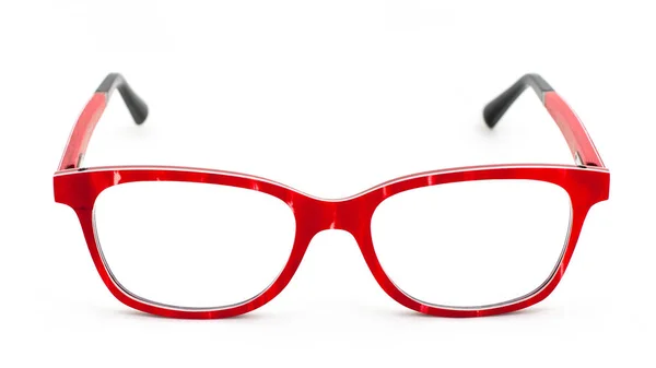 Gafas Ojo Rojo Sobre Fondo Blanco Vista Lateral — Foto de Stock