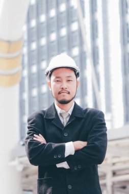 Samrt birlikte çalışmaya açık, mutlu ekip çalışması kavramı mühendislik.