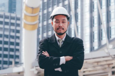 Samrt birlikte çalışmaya açık, mutlu ekip çalışması kavramı mühendislik.