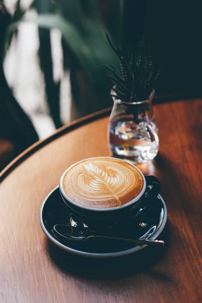 Coffee Latte Art Coffee Shop Cafe — Stock Photo, Image