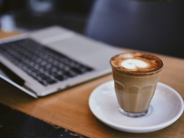 kahve latte sanat kafe Cafe vintage renk tonu