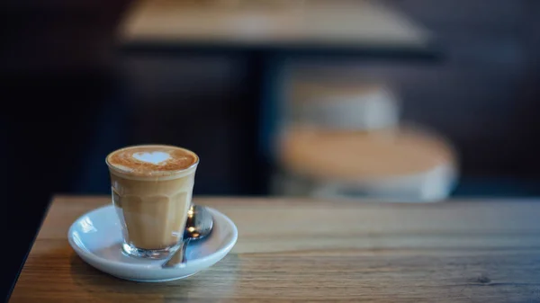 coffee latte art in coffee shop