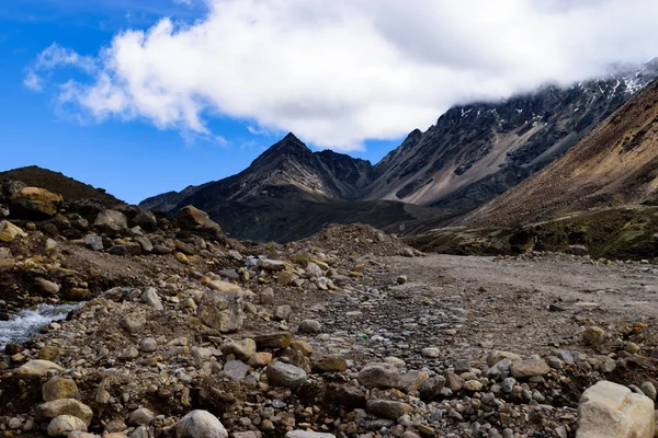 Cloudshadows Valley Himalyan Mountain Range — Stock Photo, Image