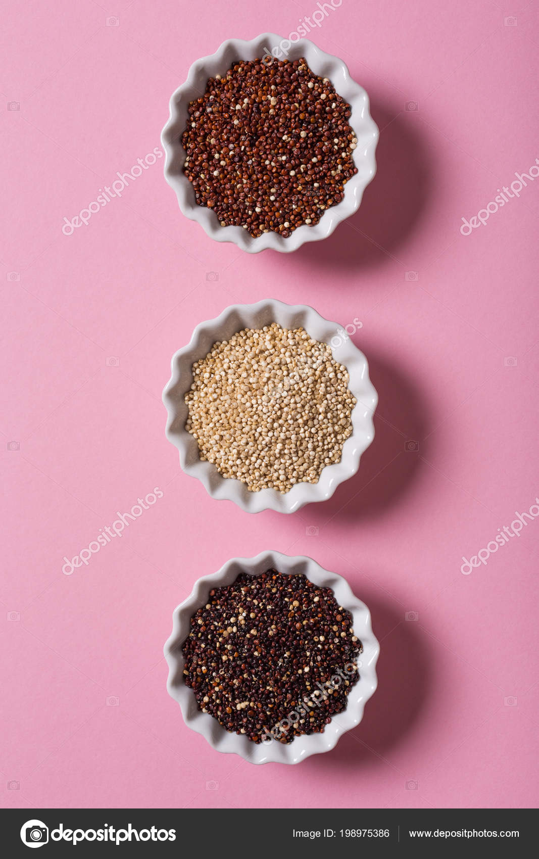 Quinoa in white bowls Stock Photo by ©IMelnyk 198975386