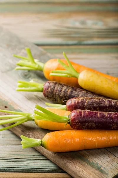 Taze çiğ havuç kökleri.