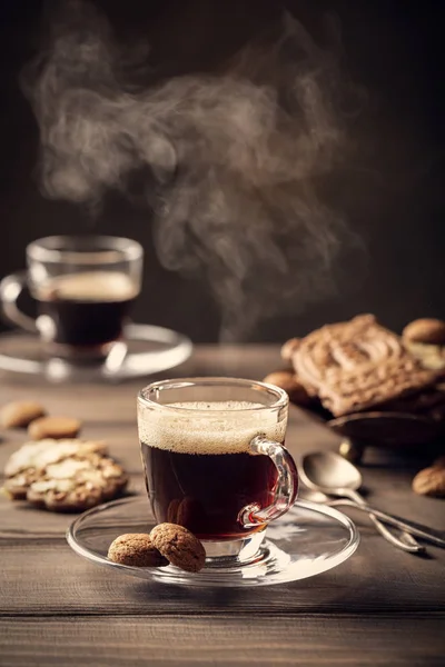 Taza de café al vapor — Foto de Stock