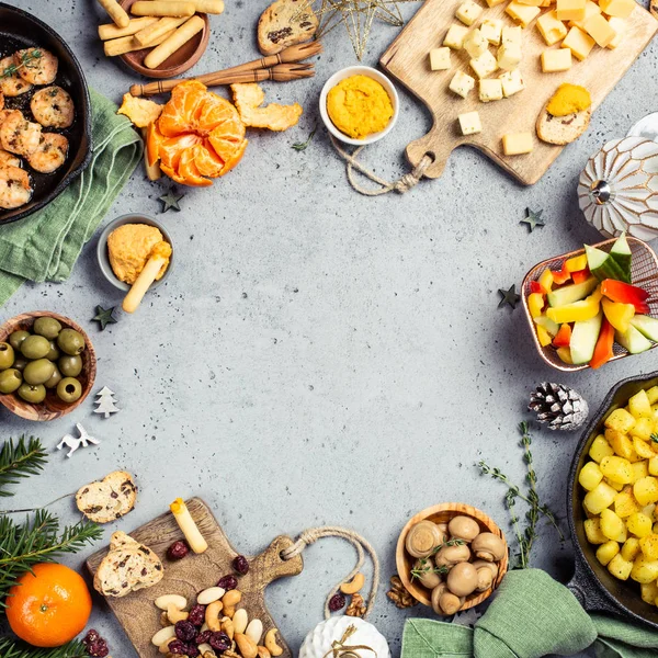 Noel akşam yemeği parti masa — Stok fotoğraf