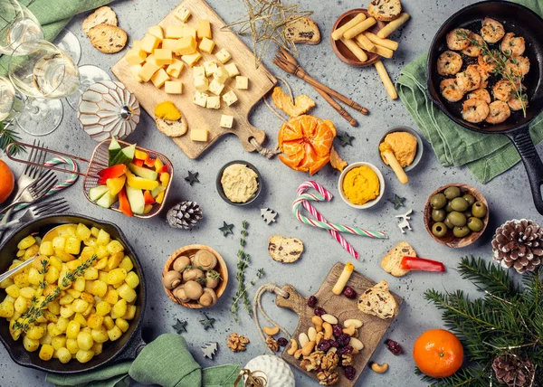 Mesa de jantar de Natal — Fotografia de Stock