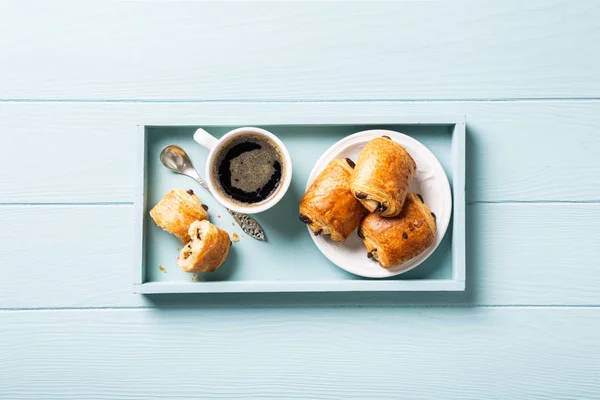 Mini fresh croissants bun — Stock Photo, Image