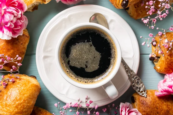 Mini verse croissants broodje — Stockfoto