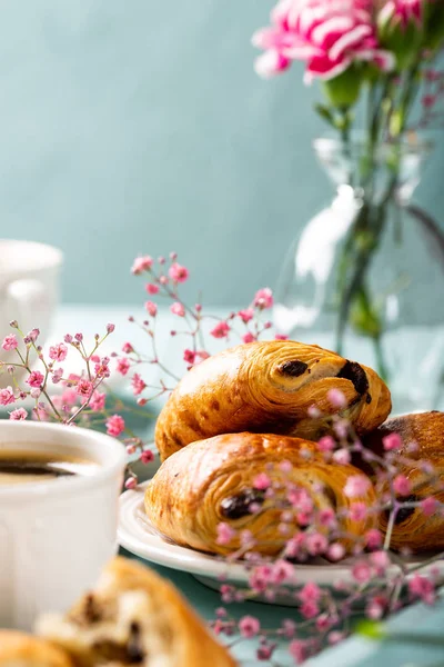 Mini verse croissants broodje — Stockfoto