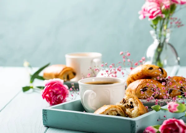 Mini verse croissants broodje — Stockfoto