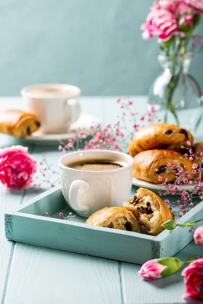 Mini bollo de croissants frescos —  Fotos de Stock