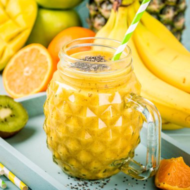 chia tohumu ile smoothie suyu