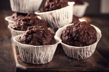 Lezzetli çikolatalı muzlu kekler