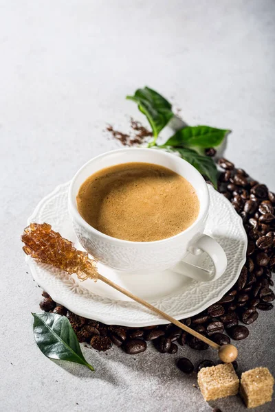 Café en taza blanca — Foto de Stock